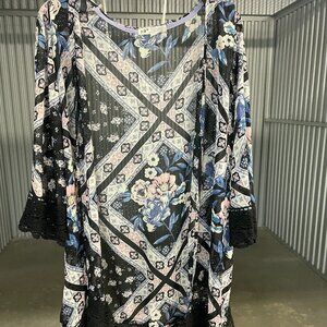 Jolt Open Floral Cardigan